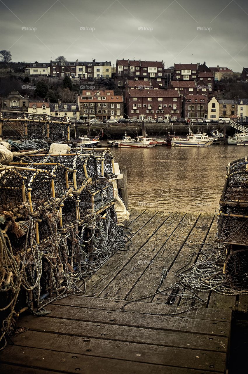 Crab pots at Whitby