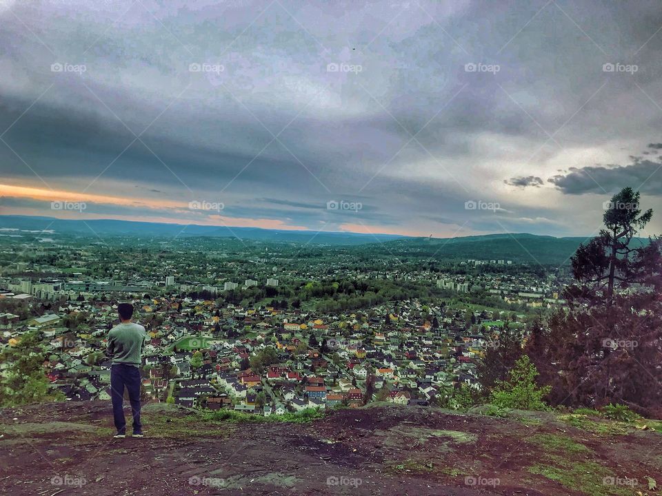 Beautiful lonely photo with scenic view 