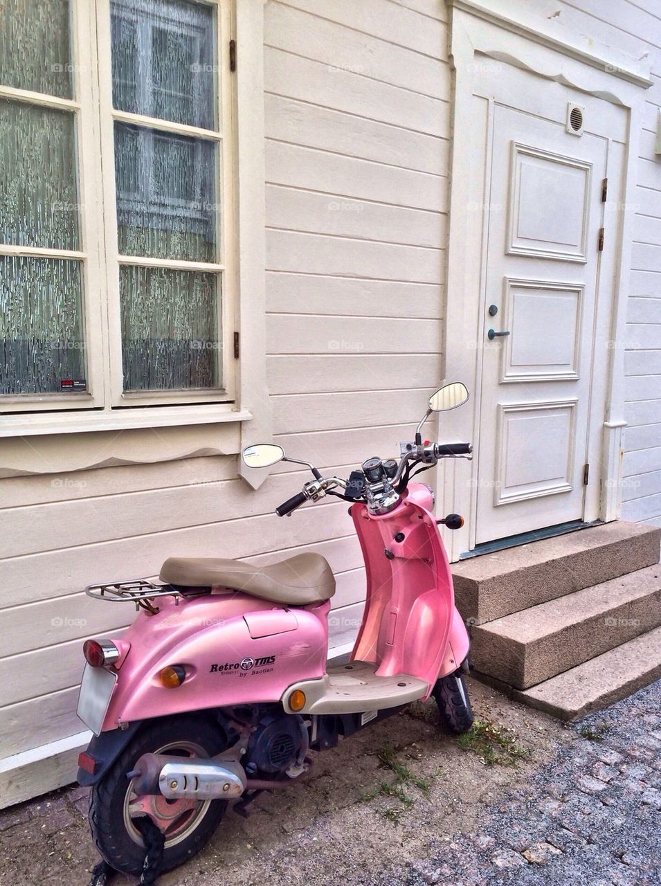 Pink scooter 