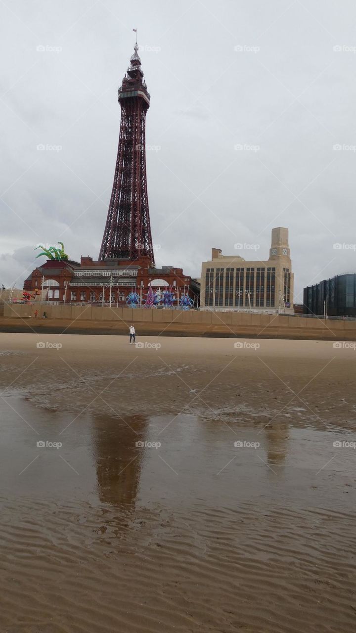 A view from Blackpool sea front