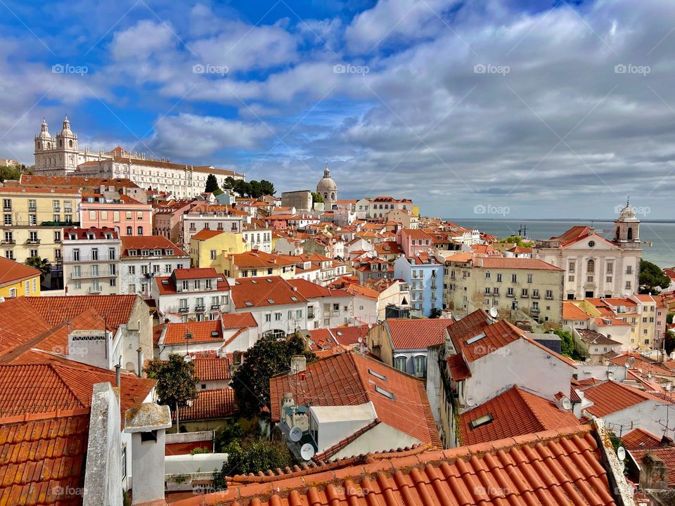 The viewpoints of Lisbon, Portugal 