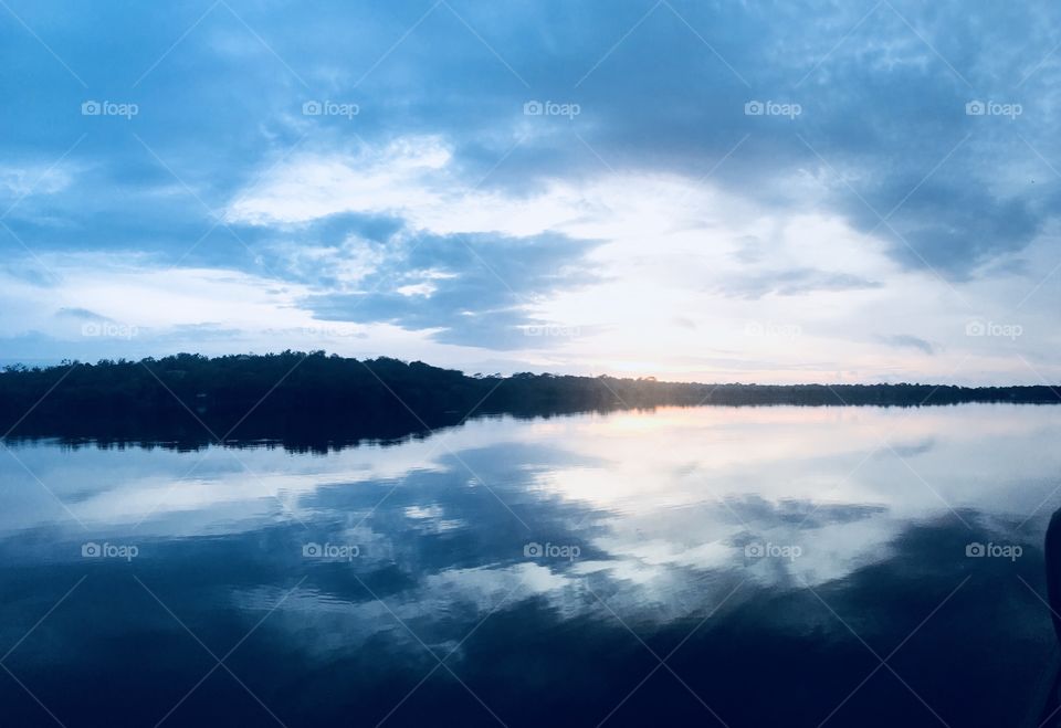 Blue sky in Amazon brazil