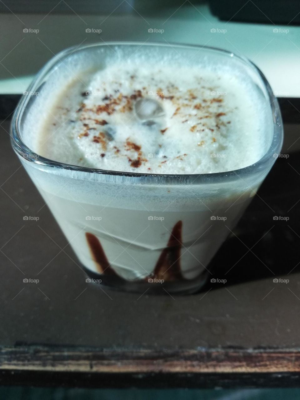a glass of refreshing cold coffee