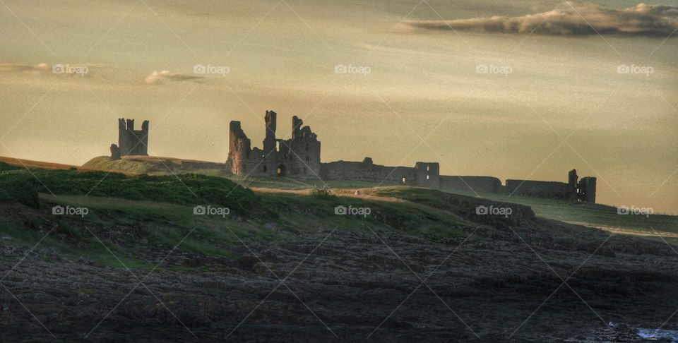 View of dunstanburgh castle