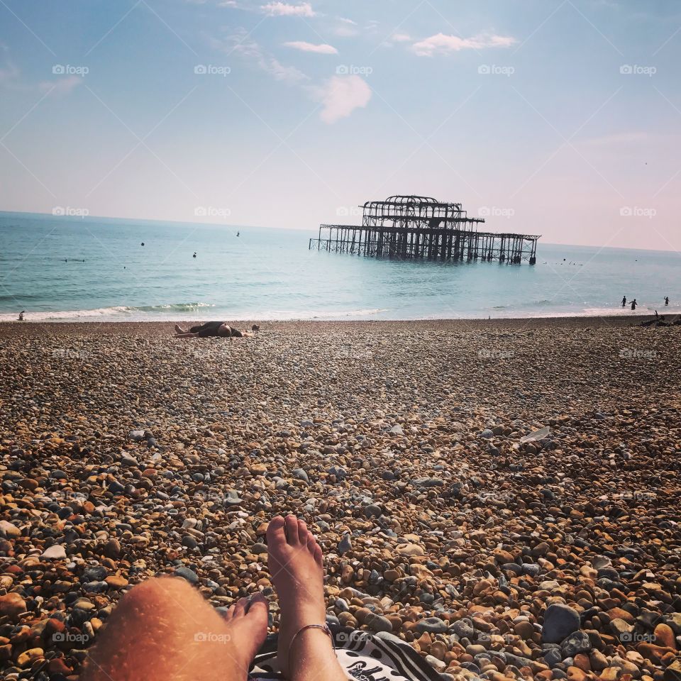 Brighton beach - old pier
