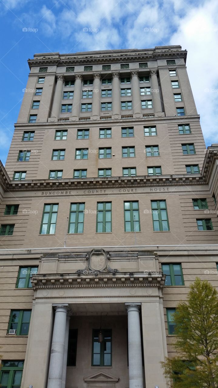 Court house building. Beautiful architectural building