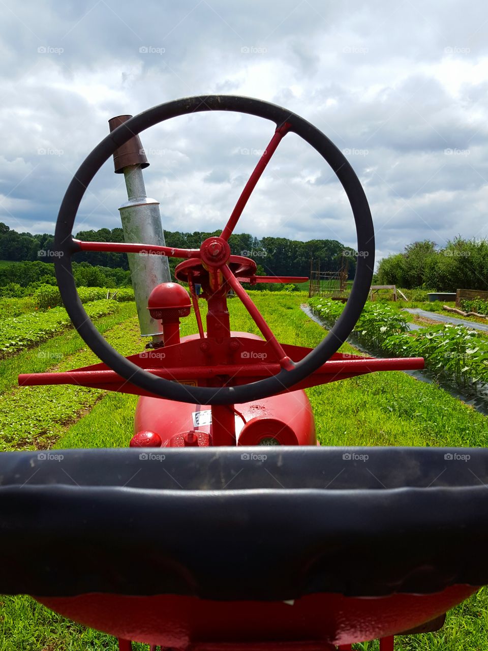 view from a tractor