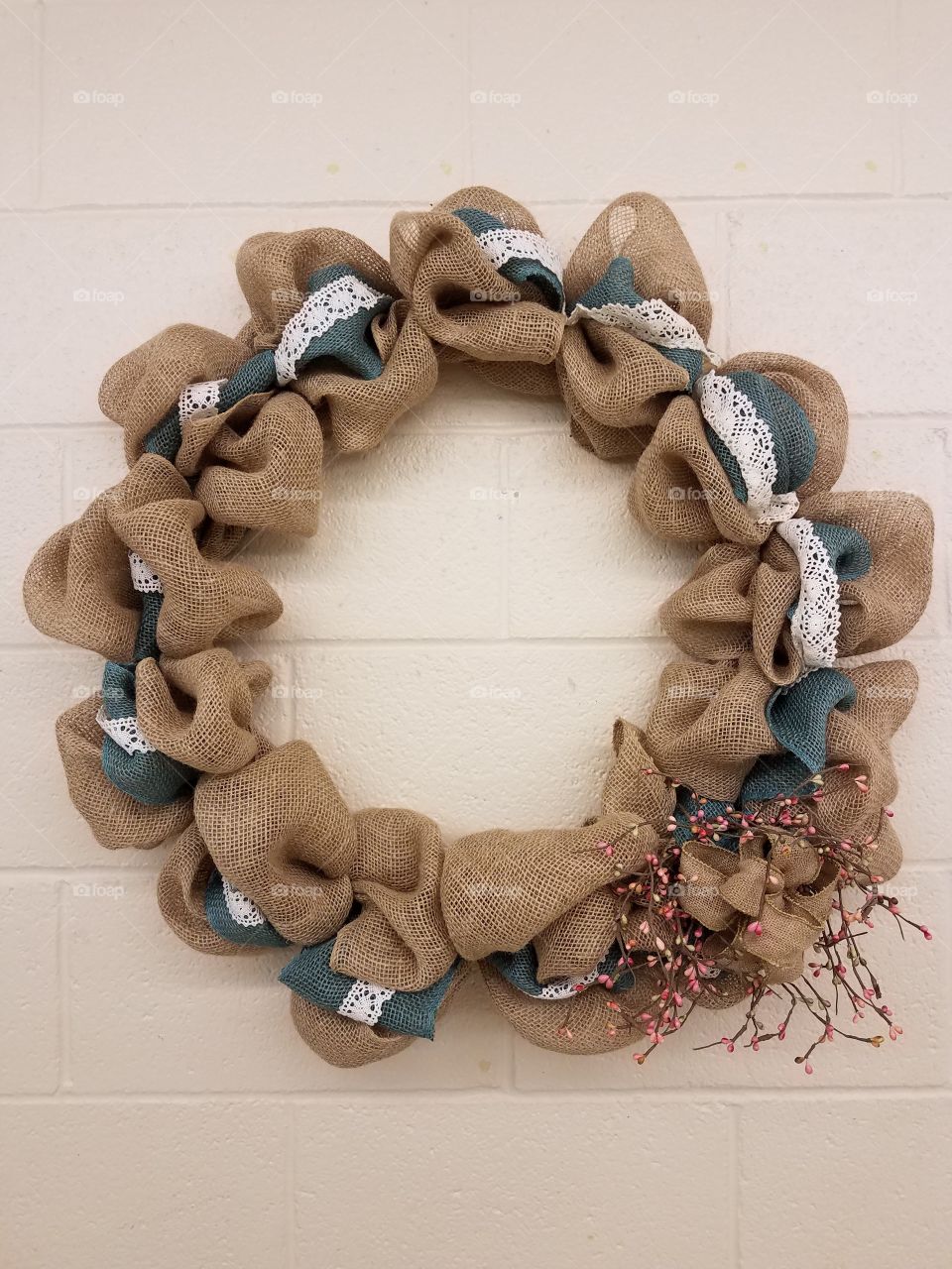 burlap wreath