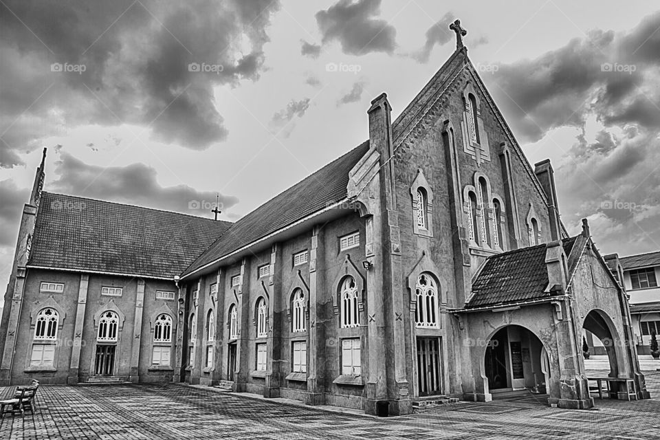 View of ancient church