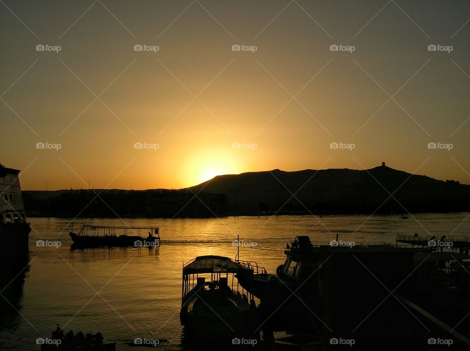 Sundown on the Nile