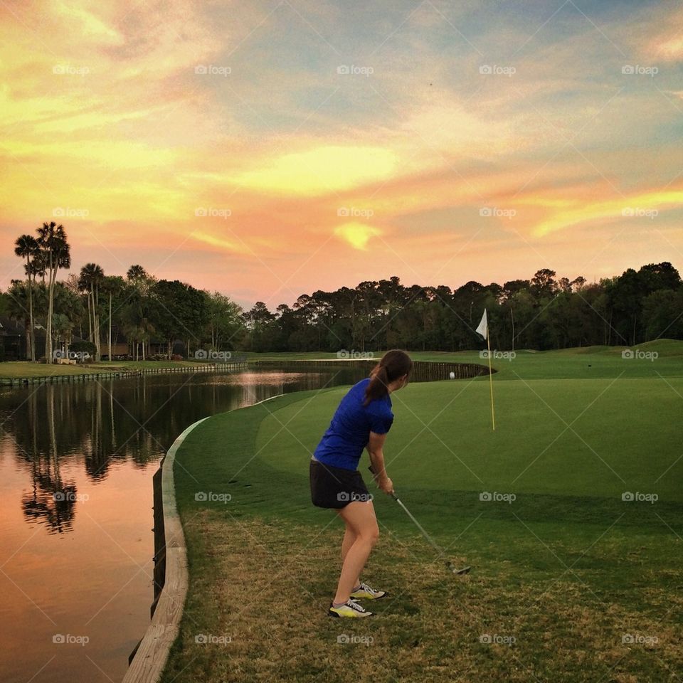 Sunset Golf at the Valley