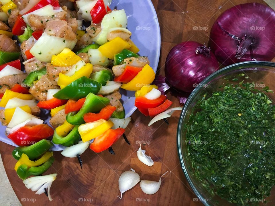 Shish-kabob preparations 
