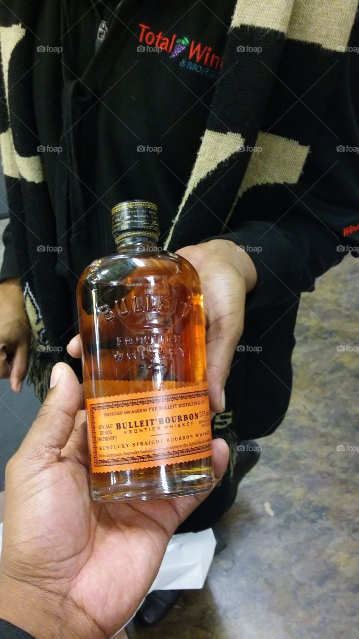 check out with Bulleit