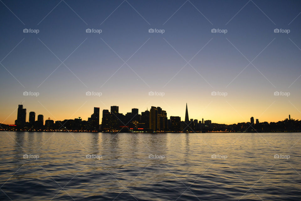 San Francisco at dusk 