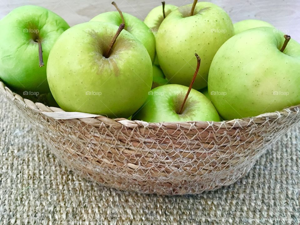 Green Healthy Apples 