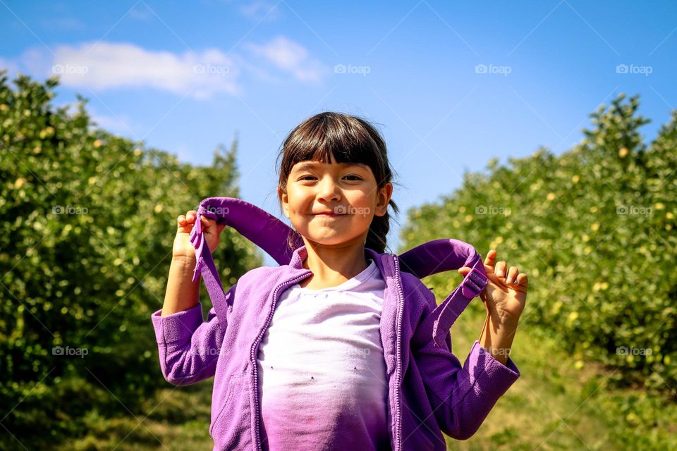 Happy cute little girl