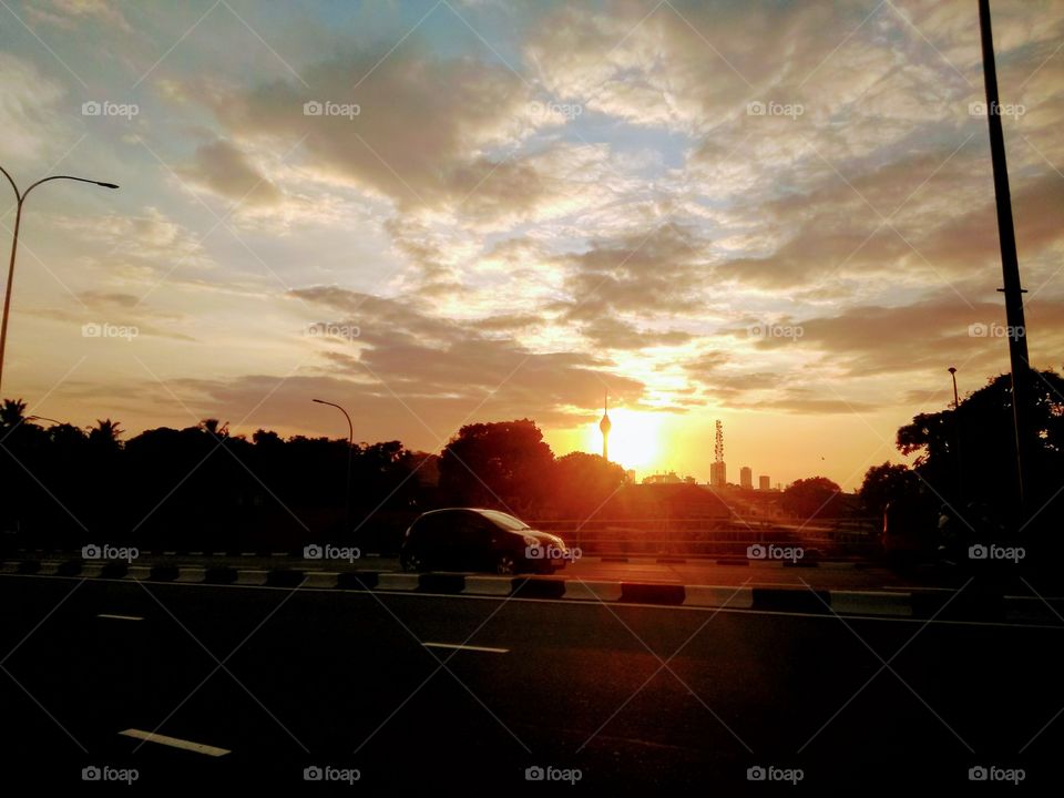 Evening time highway