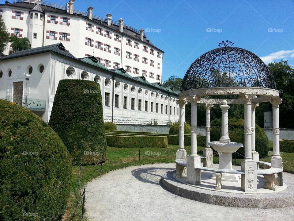Austria, Innsbruck  Garden. Austria, Innsbruck Castle and Palace Garden