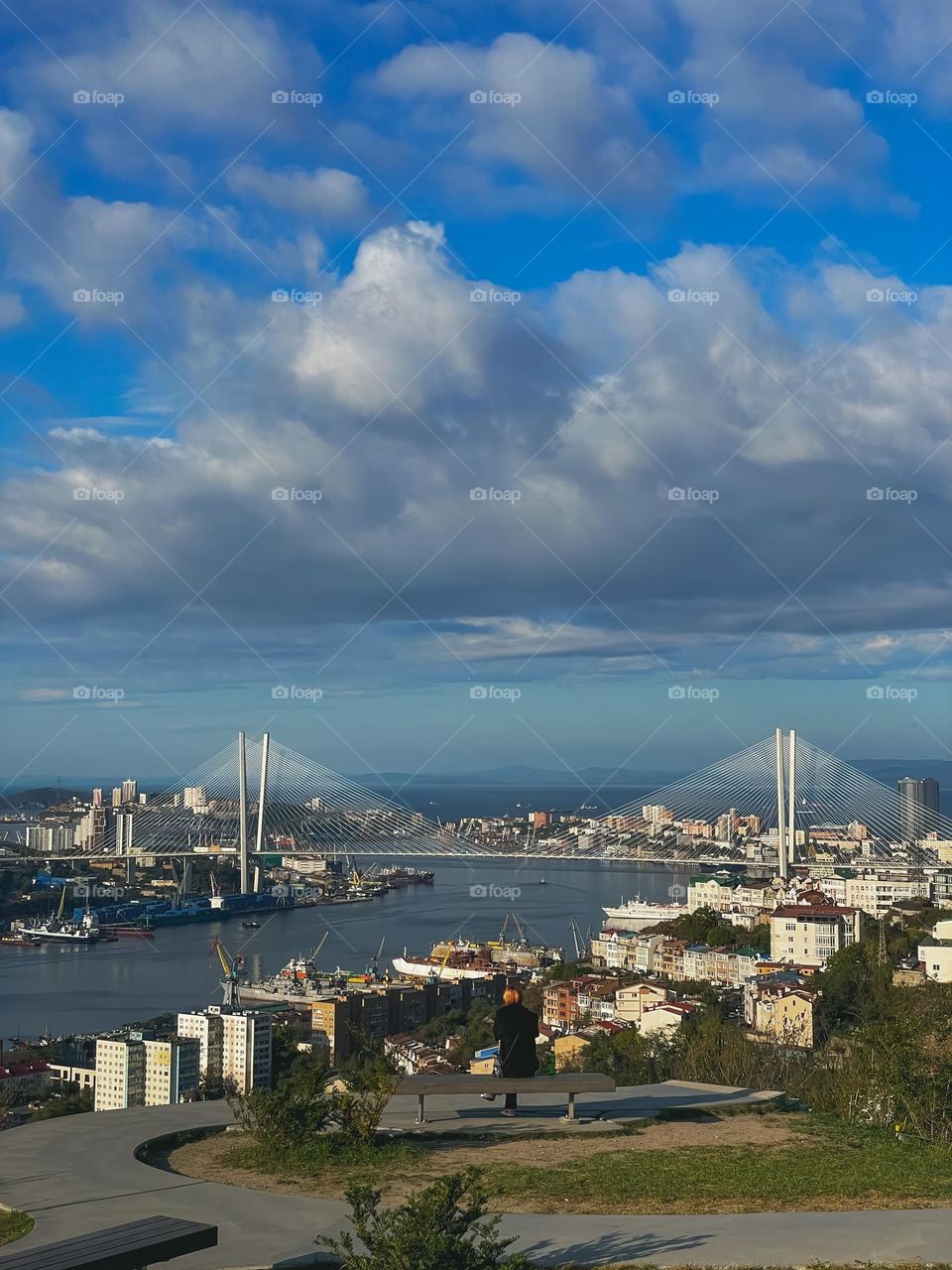 View of the Zolotoy Bridge