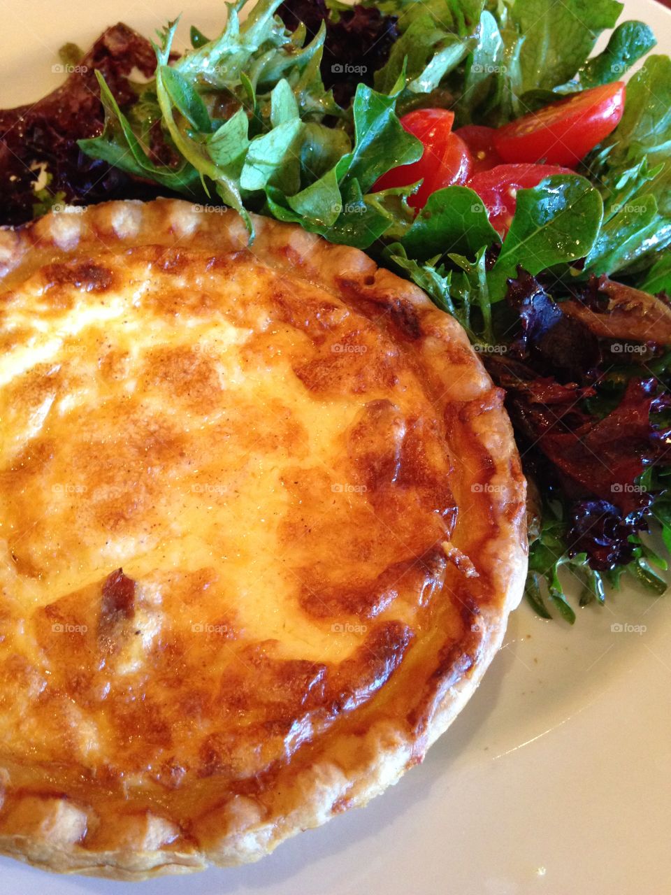 Quiche and Salad