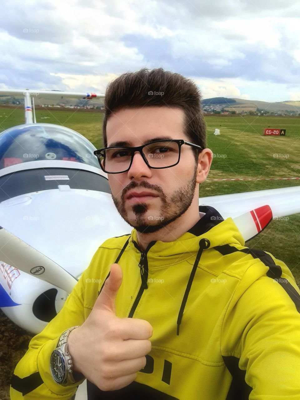 Ready for takeoff from Târgu-Mureș LRMS airport, runway 26, QNH 1013. After departure contact tower 180,275.