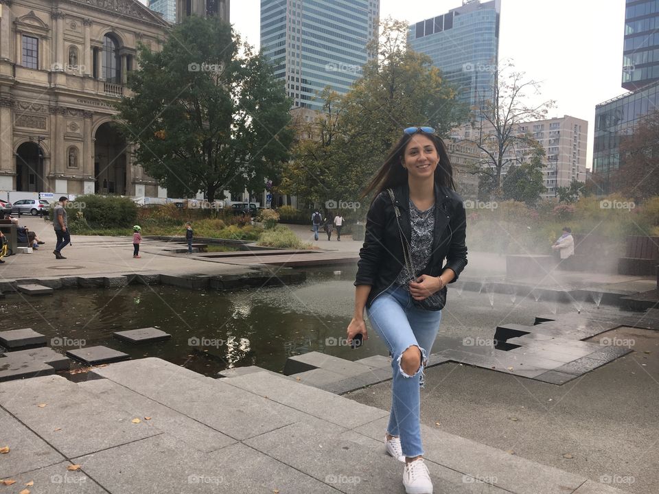 Warsaw walk at plac grzybowski 