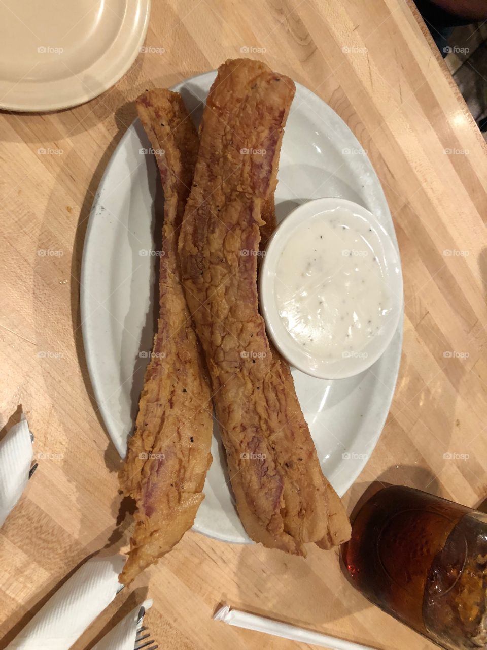 Honorable mention, Chicken FRIED Bacon! 