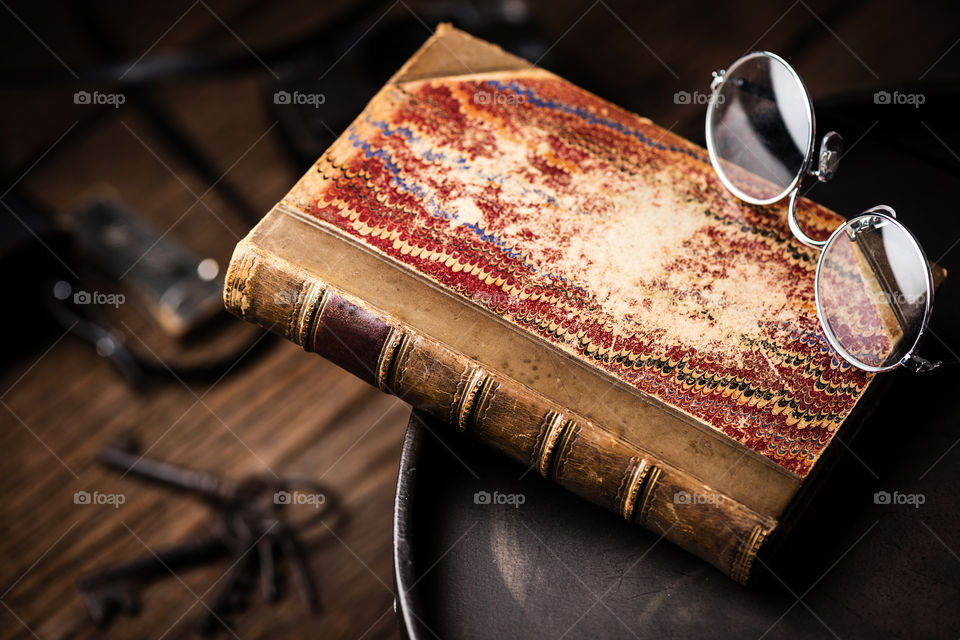 Vintage book on the table