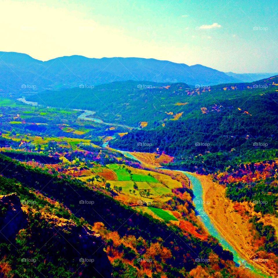 Valley near Kamza, Albania
