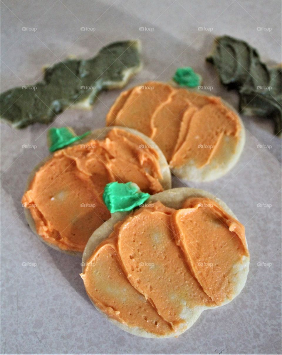 pumpkin sugar cookies