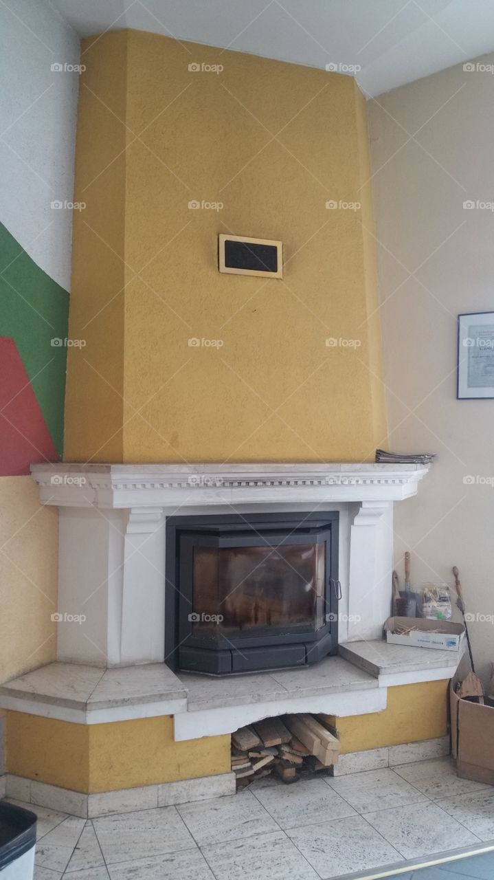 chimney, indoor, room, fireplace, wall