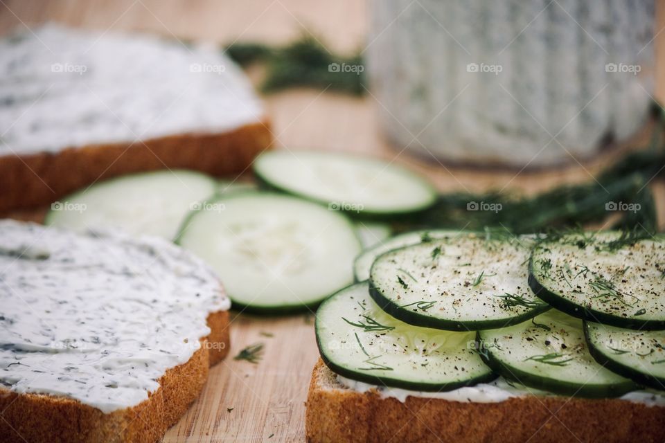 Cucumber sandwich 