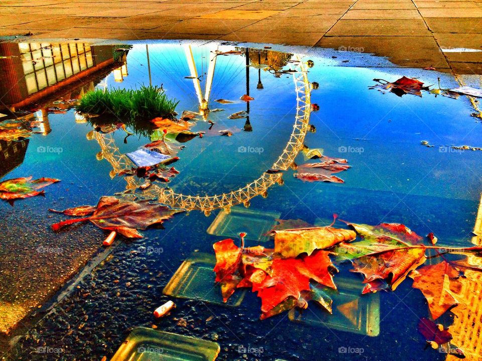 London Eye reflection