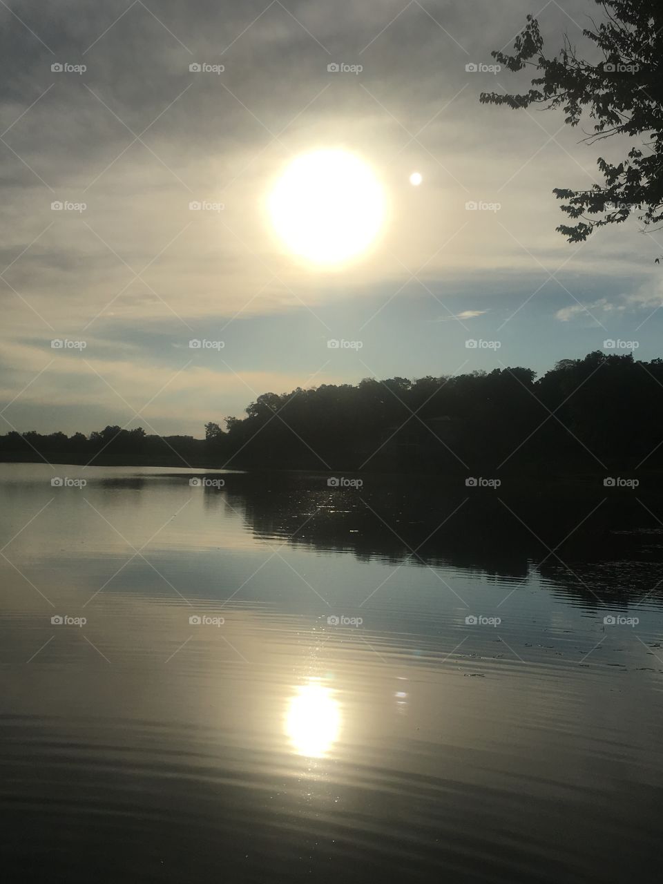 Sunset at spirit lake