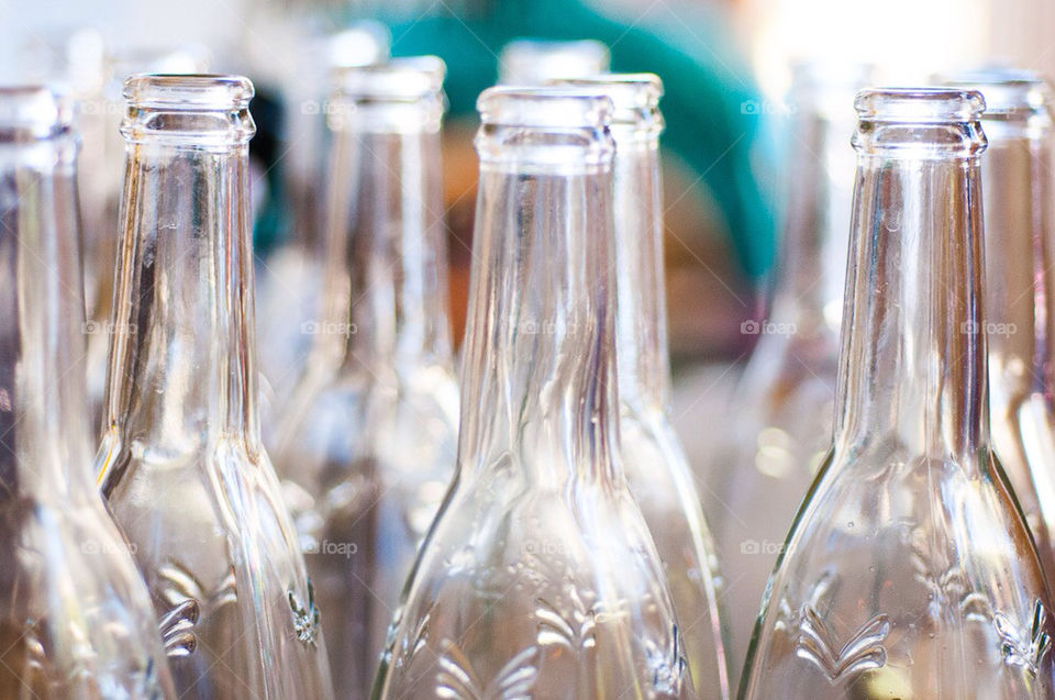 glass bottles by photocatseyes