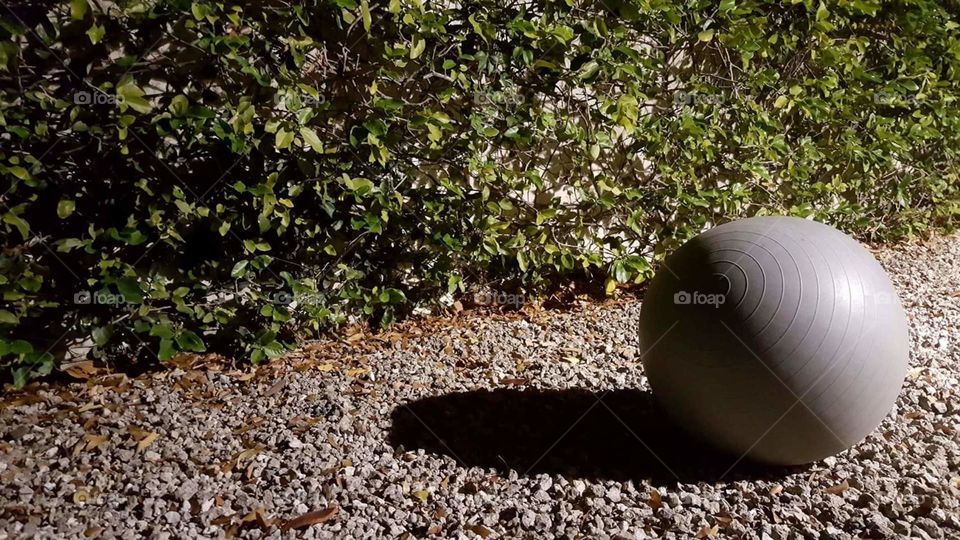 Pilate ball at backyard