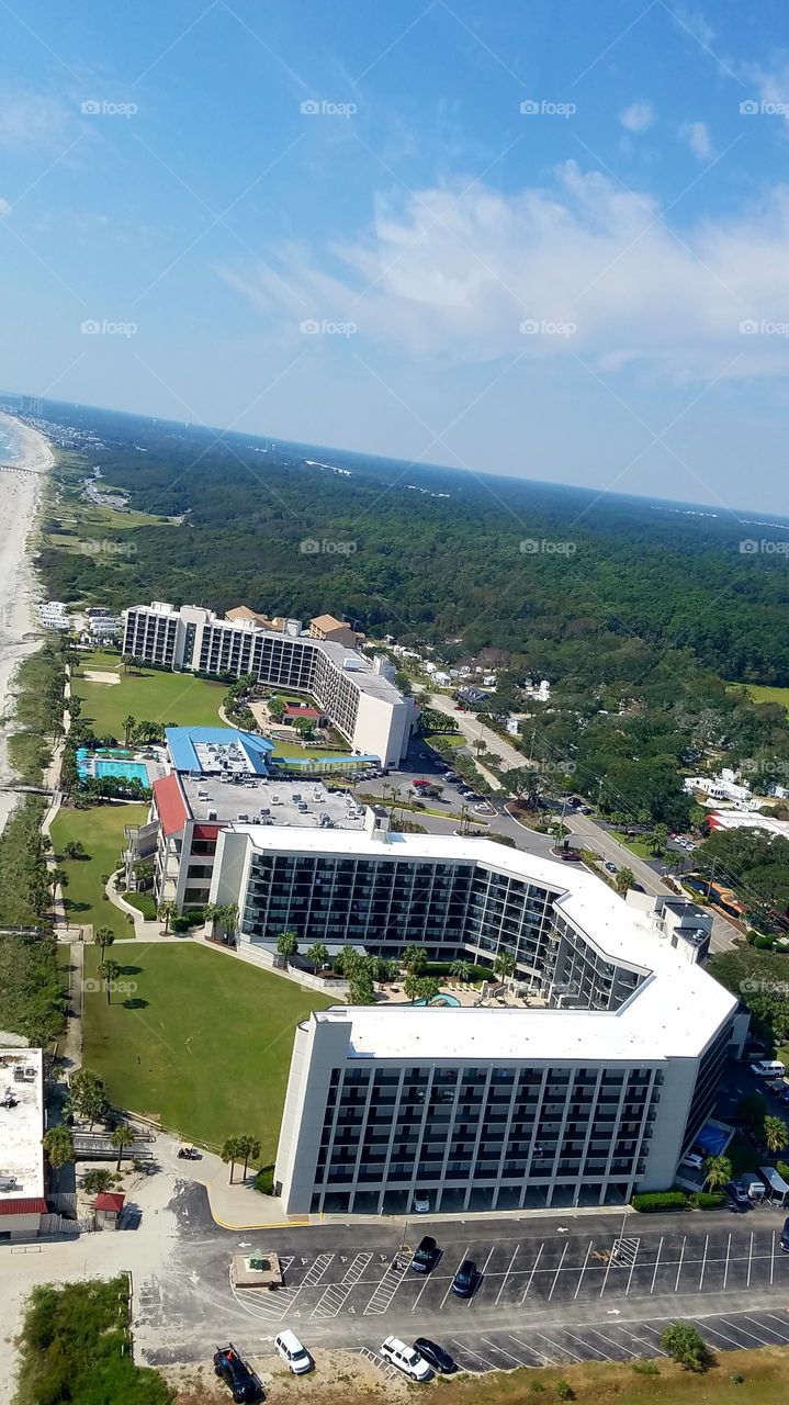 Myrtle Beach from the helicopter