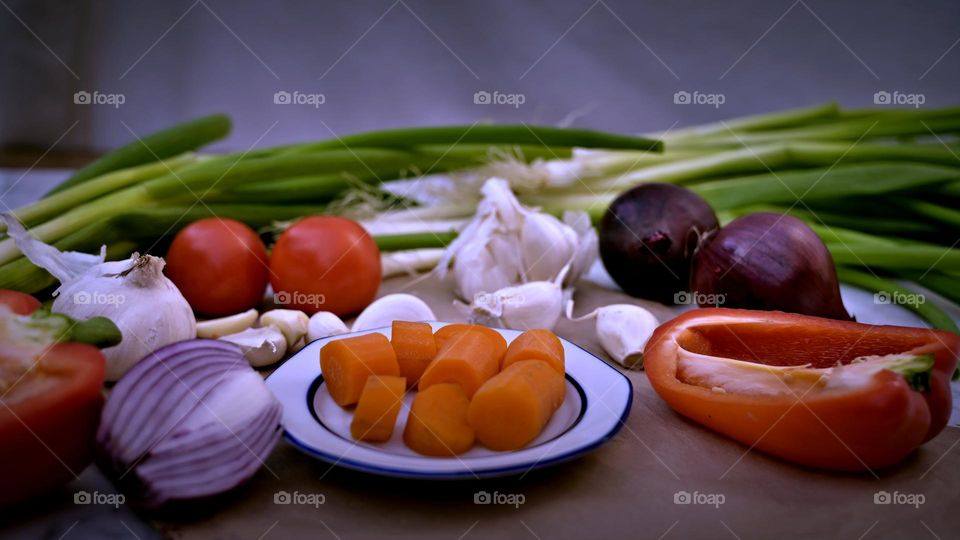 vegetable chalkboard