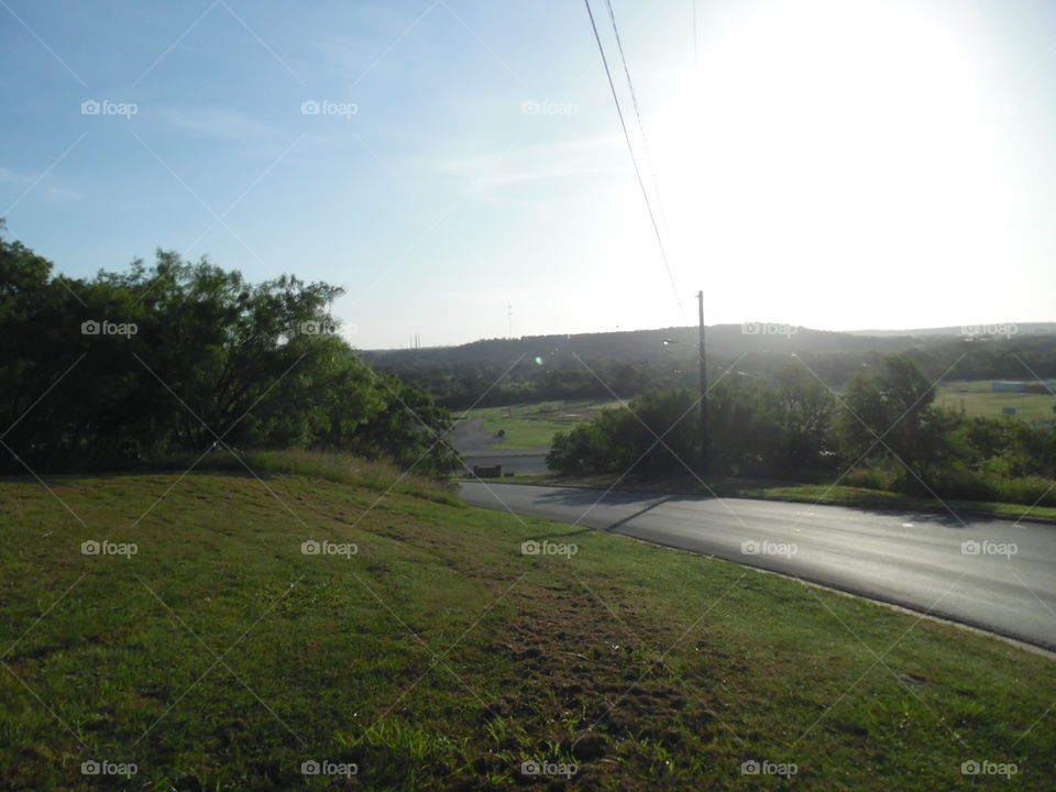 top 🔝 of the hill. I had to push my bike 🚲 up this Hill for this picture