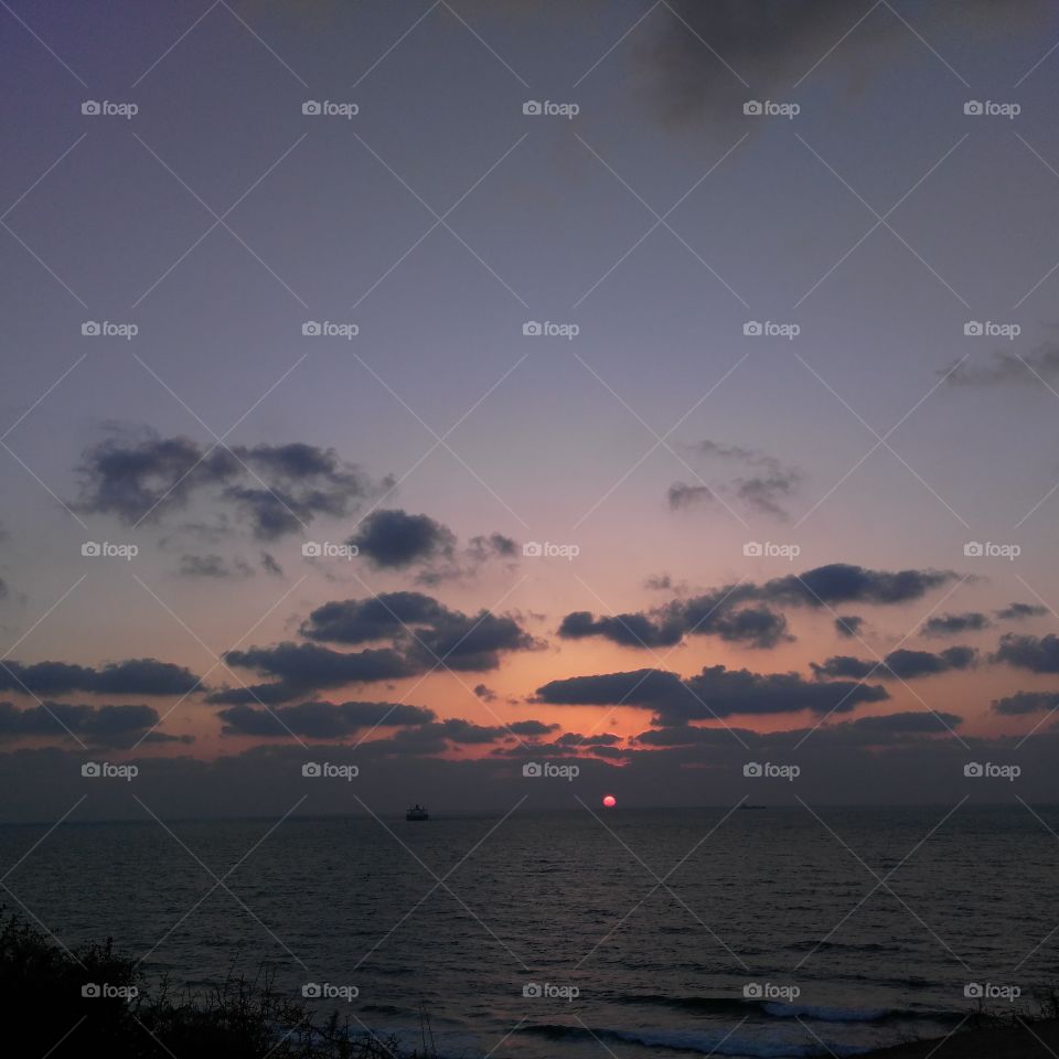 Sunset, Water, Dawn, Beach, Sea