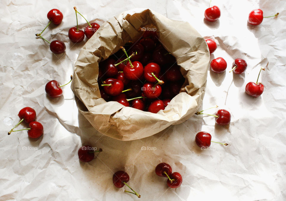 Healthy eating, cherries