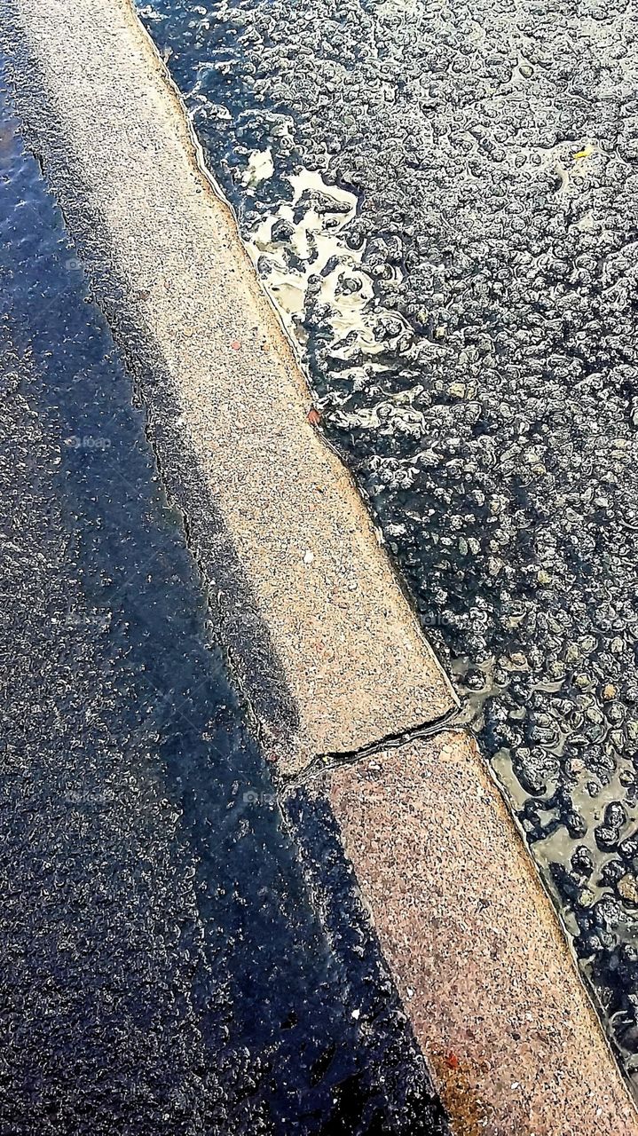 Edge of pavement