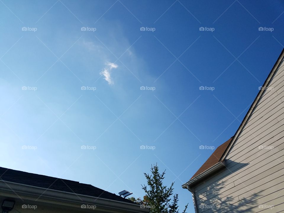 Sky, No Person, Architecture, House, Roof