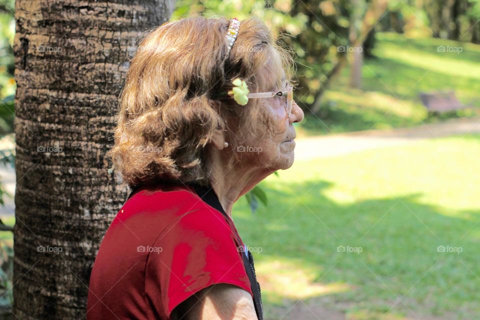 Portrait of an elderly woman