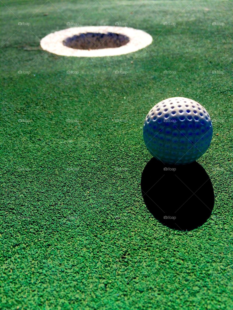 Close-up of golf ball