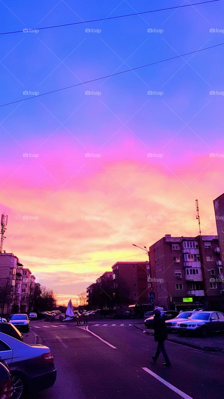 winter sky in Arad