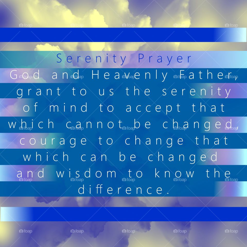 Serenity Prayer Text Art