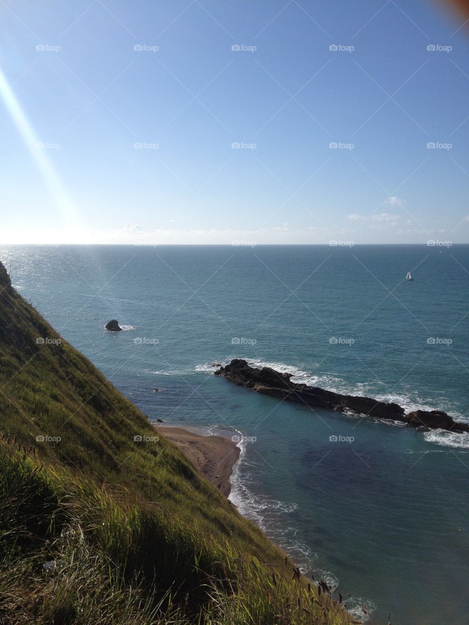 Boat travelling in the sea 