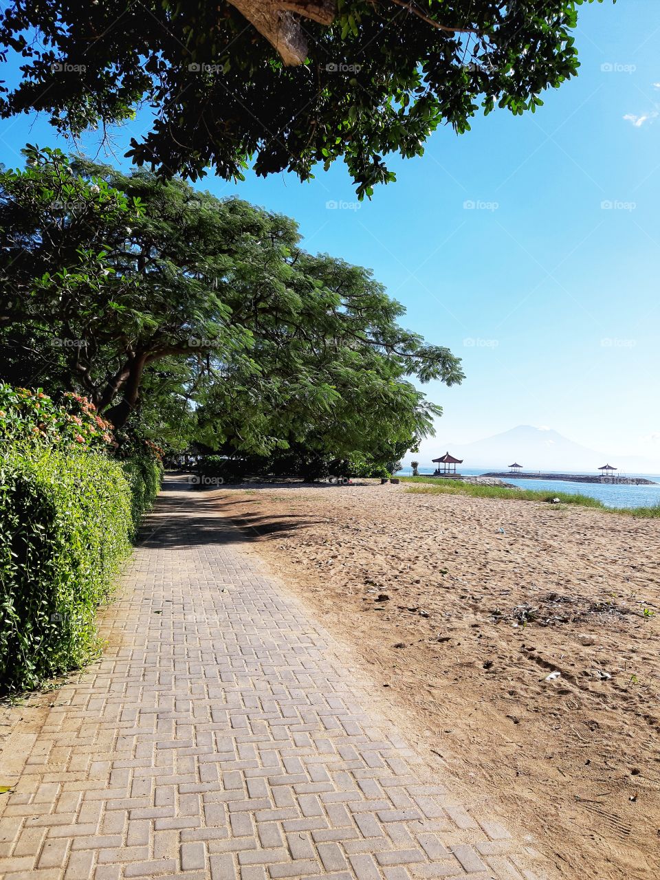 The Beach Sidewalk in the morning