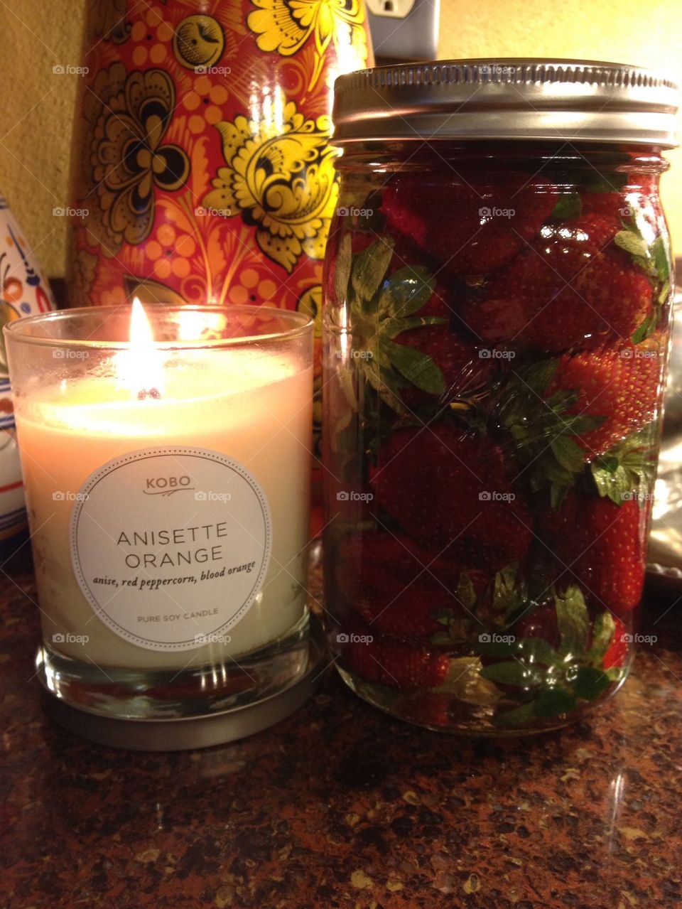 Candles and Strawberries